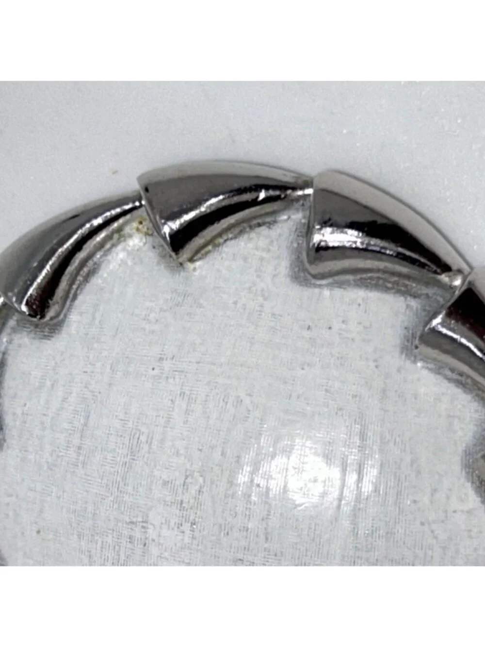 Vintage Puccini Silver-Tone Round Brooch With Textured White Center Statement